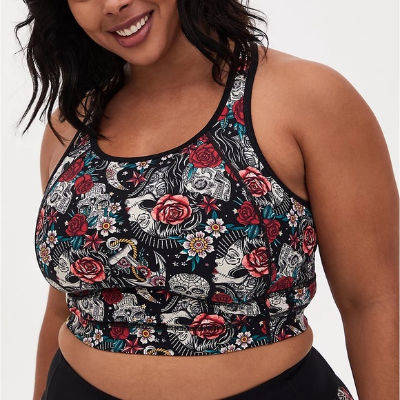 torrid Other - TORRID SIZE 1 TATTOO PRINT RACERBACK SPORTS BRA